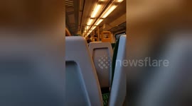 Newsflare Edit - London Midland conductor vs fare evader!