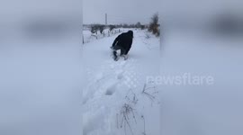 Newsflare Edit - Beast from the east leaves wait-deep snow.
