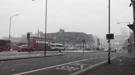 Heavy Snow In Digbeth Birmingham