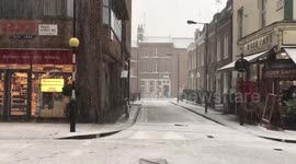 Praed Street London Snow Fall