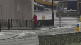 Portland Dorset, wakes up to snow