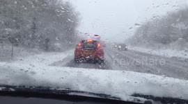 Storm Emma BEAST FROM THE EAST disrupting drivers on A133