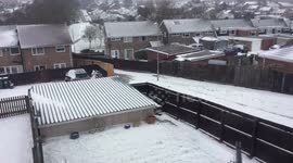 Timelapse video of the Beast From The East and Storm Emma hitting South Wales