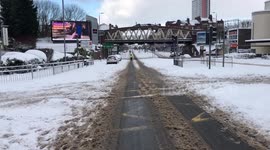 Glasgow - Red Snow Warning