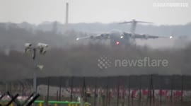EMERGENCY LANDING-Royal Air Force C-17 Globemaster Lands at Manchester with fuel emergency! - 2.3.18