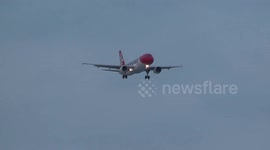 STORM EMMA | Windy Landings at Manchester Airport | Flybe Go-around