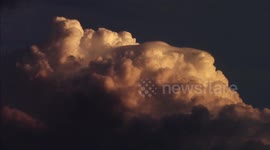 Timelapse of Cumulonimbus at Sunset