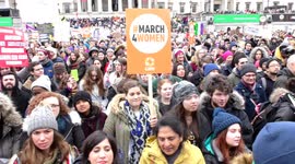 Thousands rally for gender equality in London