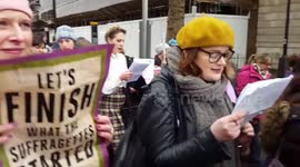 The March of the Women sung at Woman's March 2018
