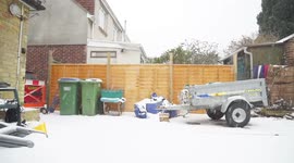No Drummer Like A Snow Drummer | UK Storm Emma | ksfstudios