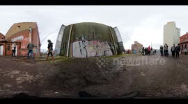 Banksy new work in hull in 360.