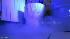Dry Ice in Toilet