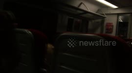 #stuckonatrain stuck on a train stranded near Christchurch uk train stuck in icy conditions near Sway Dorset