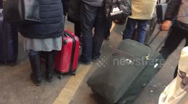 #stuckonatrain stuck on a train stranded near Christchurch uk train stuck in icy conditions near Sway Dorset