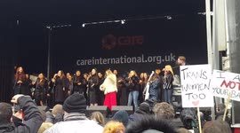 Bond String Quartet and Urban Voices Collective perform at 2018 London Women's March