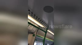 Video captures UK train driver making funny announcements