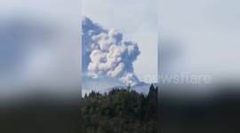 Volcano in southern Japan erupts