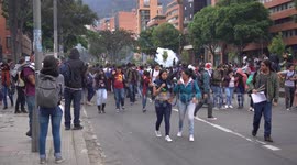 Riots in Pedagogica National University in Bogotá