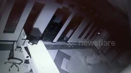 money thieves at a school cctv cameras recorded