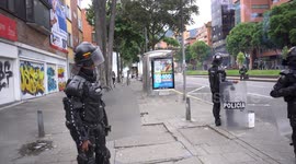 Riots in Pedagogica National University in Bogotá