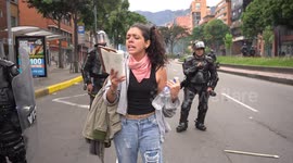 Riots in Pedagogica National University in Bogotá