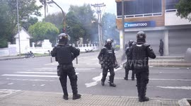 Riots in Pedagogica National University in Bogotá