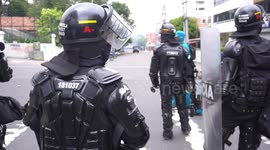 Riots in Pedagogica National University in Bogotá