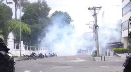 Riots in Pedagogica National University in Bogotá