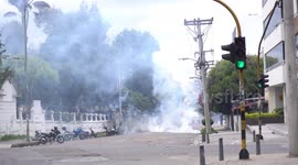 Riots in Pedagogica National University in Bogotá