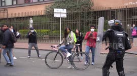 Riots in Pedagogica National University in Bogotá