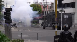 Riots in Pedagogica National University in Bogotá
