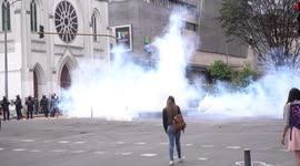 Riots in Pedagogica National University in Bogotá