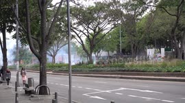 Riots in Pedagogica National University in Bogotá.