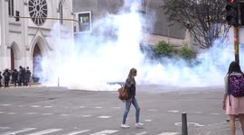 Student protest turns violent in Colombia
