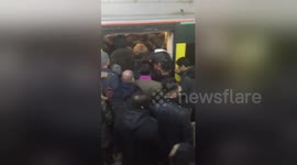 Platform 15 at Clapham Junction in chaos following wrong announcement