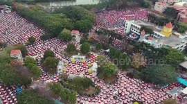 东莞麻涌3800席“万人宴” 挑战吉尼斯世界纪录