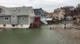 Massachusetts town hit with coastal flooding after winter storm