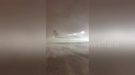 Newsflare Edit - Storm Emma Dublin Airport Snow  Ireland 2018