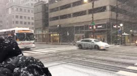 Heavy snow falls in Philadelphia as second nor’easter arrives