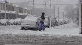 Heavy snow falls in Philadelphia as second nor’easter arrives