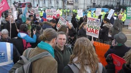Protest against Saudi Prince Not Welcome, London, UK
