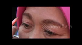 he cried the police make up his own wife in a crowded crowd