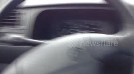 Ice on auto window clean
