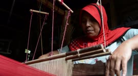 see the songket weaving village in Halaban