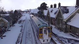 Train on the Settle - Carlisle Railway Cumbria