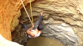 Snake catcher enters well in heart-stopping cobra rescue