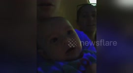Newsflare Edit - Baby TERRIFIED of Winne the Pooh Ride!!