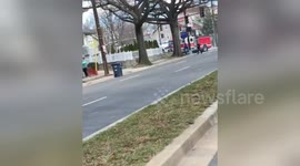 Newsflare Edit - Fire truck accident killed a person while responding to a call in DC