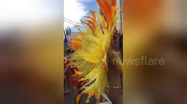 Newsflare Edit - Cherry Blossom Festival Dancing In The Street
