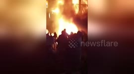 Revellers run screaming into street as fire rips through bars in Thai red light district